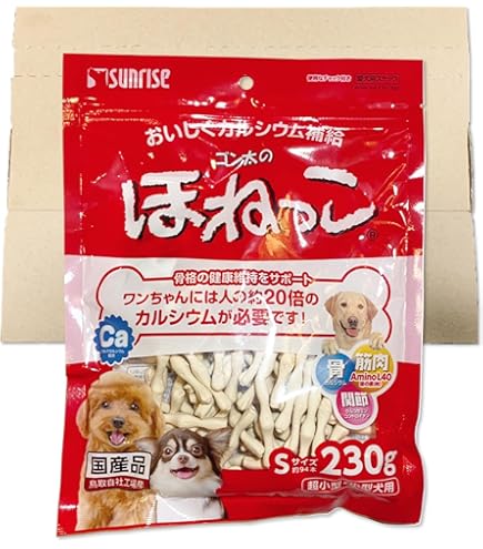 Amazon | 【1袋 】ゴン太のほねっこ Sサイズ 230g 国産品 | 国産